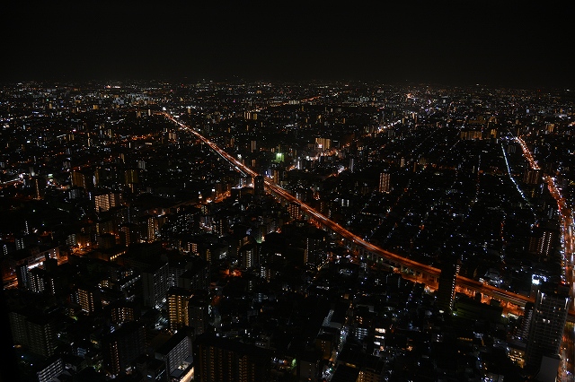 大阪マリオット都ホテルからの夜景