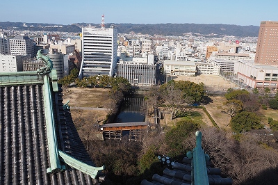 和歌山城　大天守からの眺望