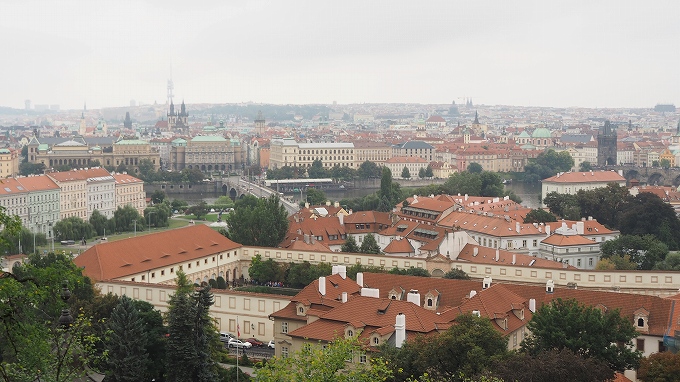 プラハ城から見た旧市街の眺望