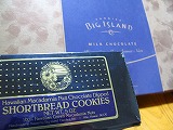 ビッグ・アイランド・キャンディーズのショート・ブレッドクッキーとチョコレート