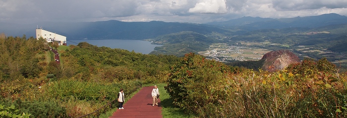 有珠火口原展望台からのパノラマ
