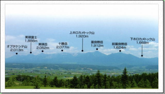 十勝岳連峰の写真