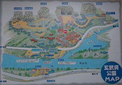 玄武洞公園地図