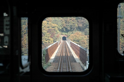 列車からの餘部鉄橋