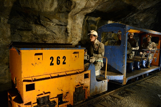 生野銀山 坑道内