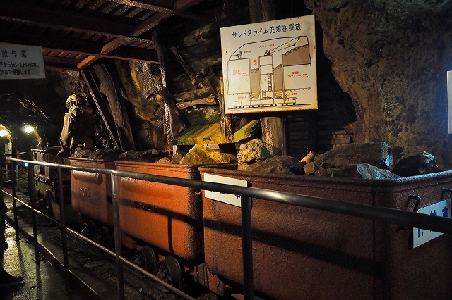 生野銀山 坑道内