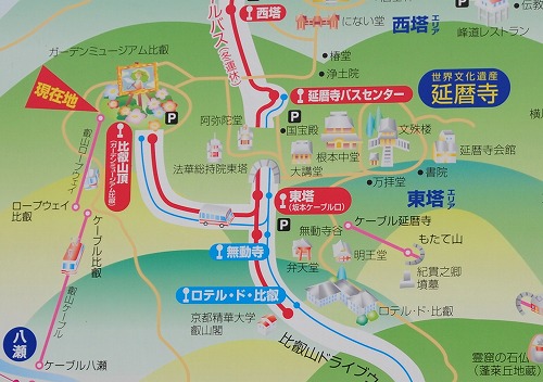 比叡山頂マップ