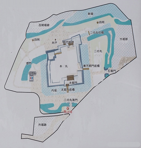 松代城跡　案内図