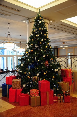 ホテルヨーロッパロビーのクリスマスツリー