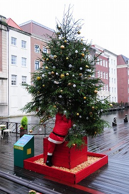 船着場のクリスマスツリー