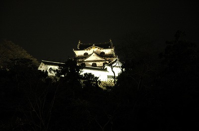 夜の彦根城