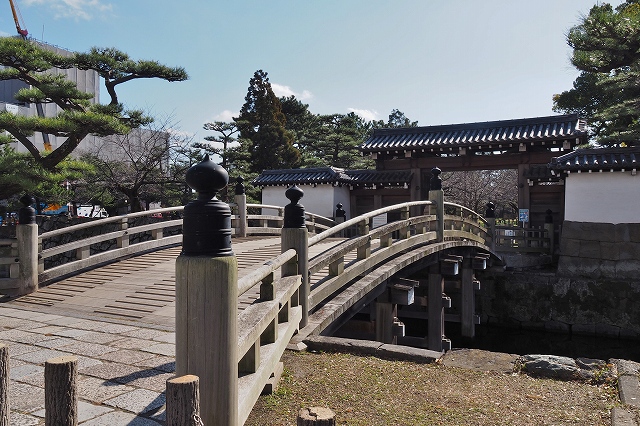 和歌山城　大手門と一の橋