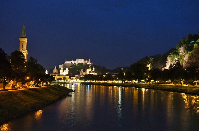 ザルツブルクの夜景