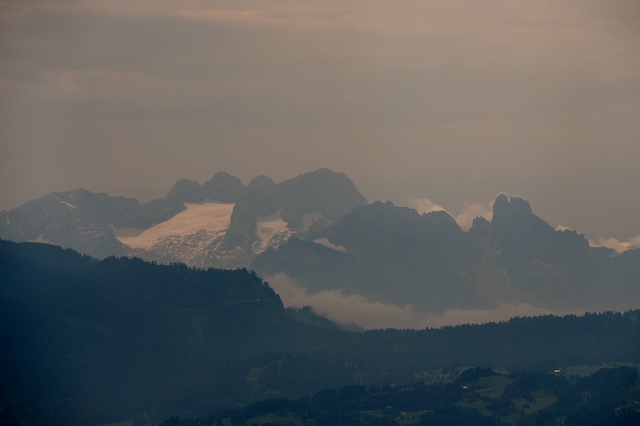 ウンタースベルク山からの眺望　ダッハシュタイン