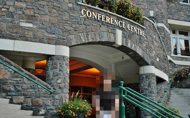 バンフ夕食散歩１４