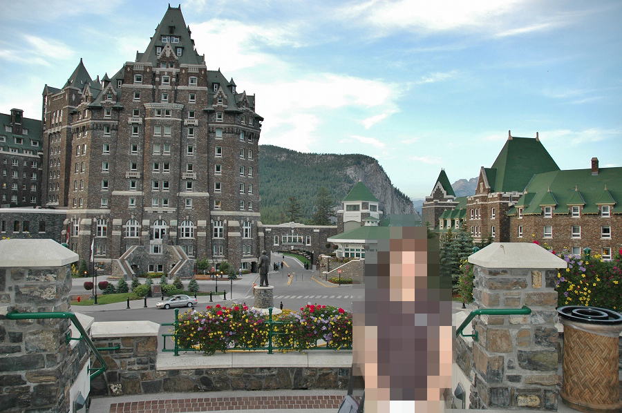 バンフ夕食散歩１６