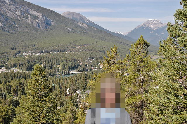 トンネル山の麓の展望台