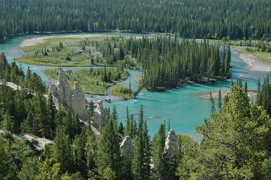 フードゥーとボー川の蛇行