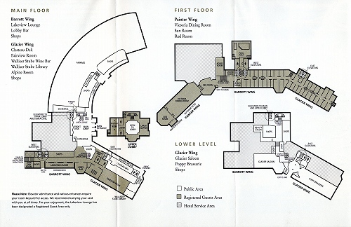 シャトーレイク・ルイーズ見取図１