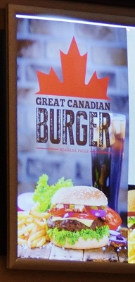 グレートカナディアンバーガーの広告