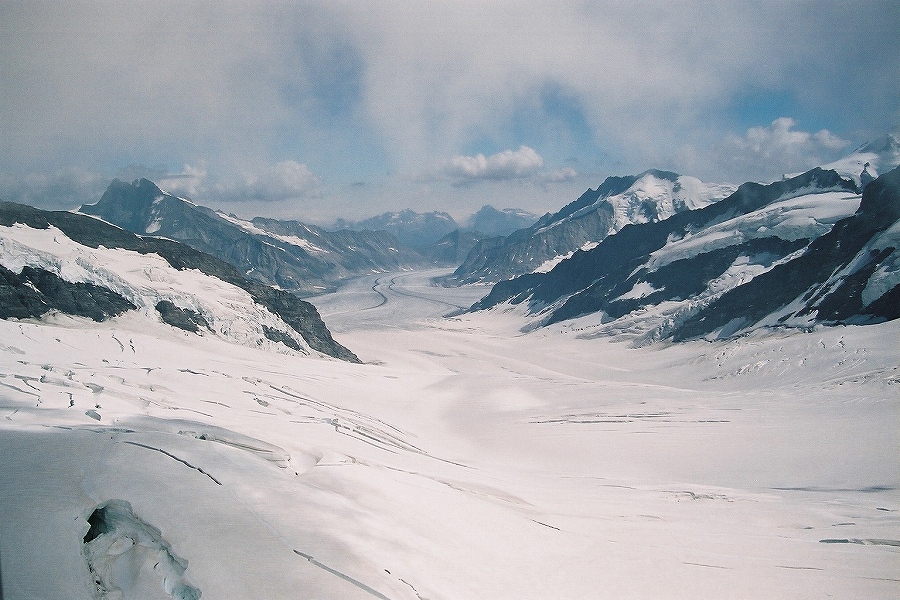 スフィンクス展望台からのアレッチ氷河