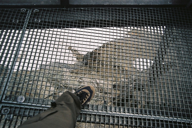 スフィンクス展望台の真下は崖
