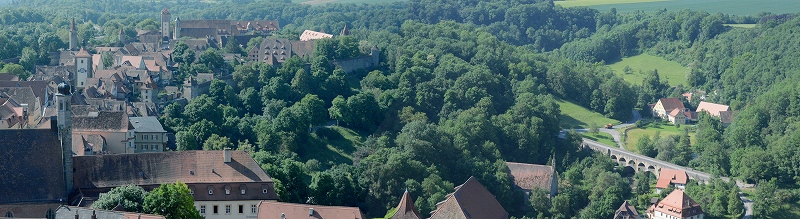 市庁舎鐘塔の展望台からの南西方面