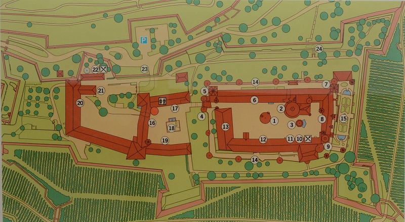 マリエンベルク要塞　地図