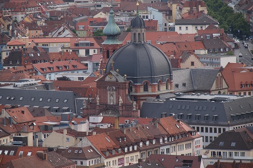 マリエンベルク要塞から見たノイミュンスター教会