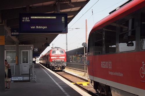 アウクスブルク駅のsüd と nord
