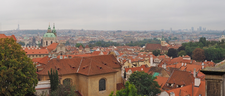 プラハ城からの眺望