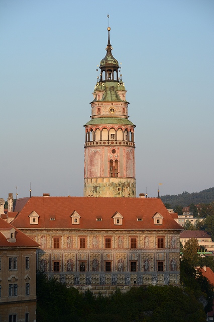 チェスキー・クルムロフ城の塔