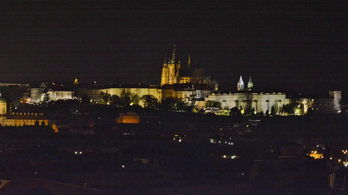 プラハ　旧市庁舎の塔　回廊からの眺望
