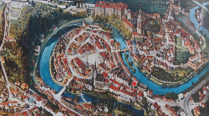 地域博物館の展望台の案内板