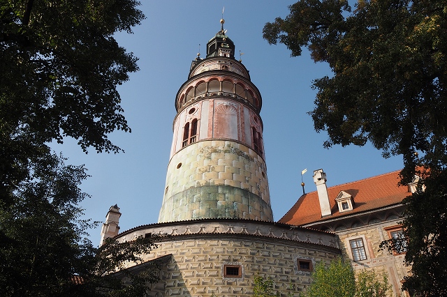 チェスキー・クルムロフ城　塔