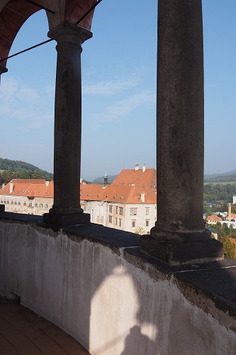 チェスキー・クルムロフ城　塔の展望台