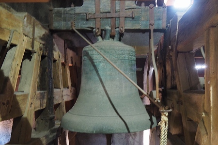 チェスキー・クルムロフ城　塔の中の鐘