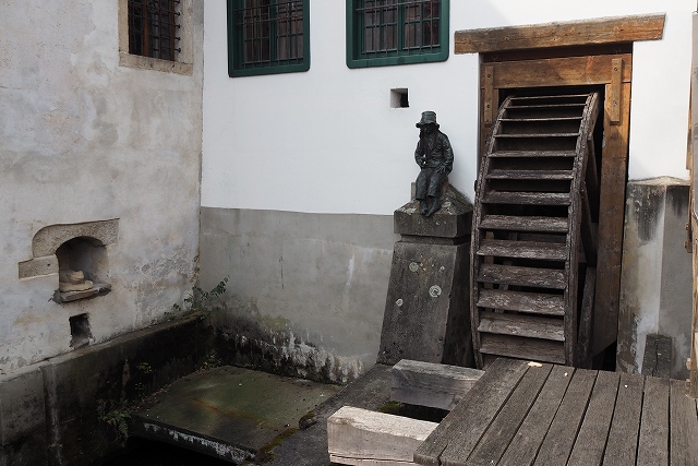 チェスキー・クルムロフ　水車