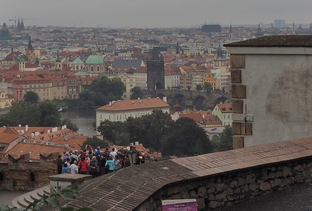 プラハ城　テラスからの眺望