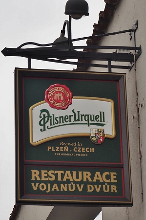 レストランのビールの看板