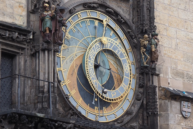 旧市庁舎の天文時計