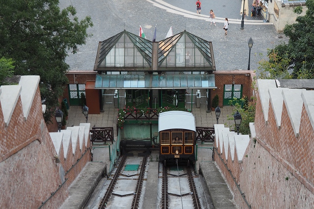 ブダペストのケーブルカーの乗り場