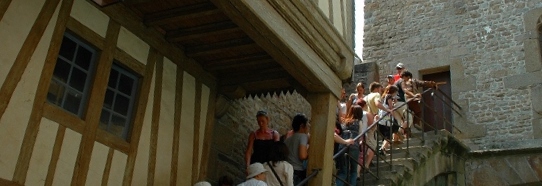 城壁への階段