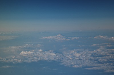 飛行機よりの富士山