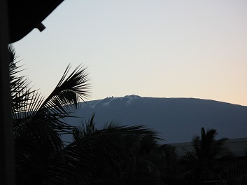 天文台のあるマウナケア山