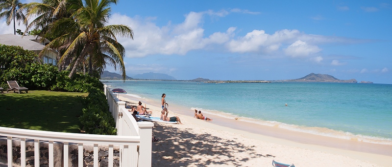 オーシャンアクセス３からのラニカイビーチ