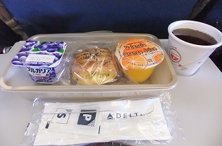 デルタ航空機内食