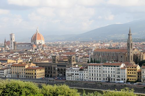 ミケランジェロ広場からのフィレンツェの街並