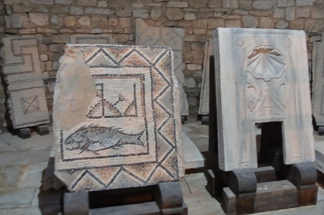 モザイクの展示