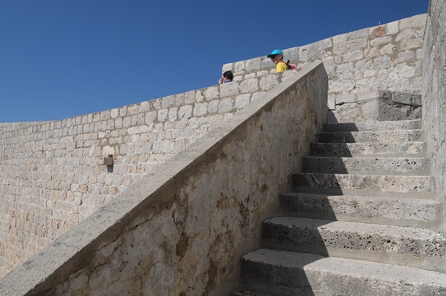 城壁の階段